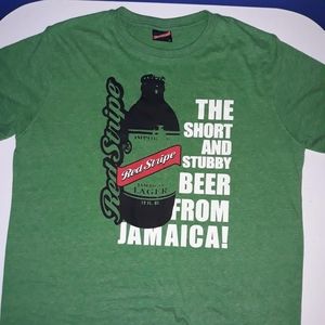Red stripe Jamaican beer t-shirt